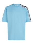Karl Lagerfeld Bluser & t-shirts  himmelblå / sort / hvid