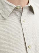 JACK & JONES Skjorte 'Summer'  grå / hvid