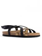 Bayton Sandaler 'Kari'  brun / guld / sort