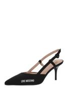 Love Moschino Slingpumps  sort / hvid