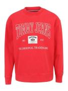 Tommy Jeans Sweatshirt  lyserød / knaldrød / sort / hvid