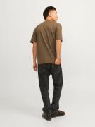 JACK & JONES Bluser & t-shirts 'JJEstar'  mørkebrun / sort
