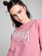 PUMA Sweatshirt 'SQUAD'  pitaya / sort / hvid