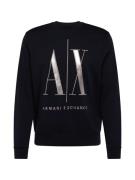 ARMANI EXCHANGE Sweatshirt  navy / sølv