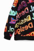 Desigual Sweatshirt  blandingsfarvet / sort