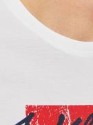 JACK & JONES Bluser & t-shirts 'TILEY'  rød / sort / hvid