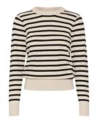 SAINT TROPEZ Pullover 'Fikam'  sort / naturhvid