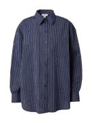 Warehouse Bluse  navy / hvid