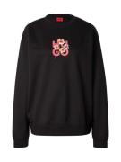 HUGO Sweatshirt 'Classic'  mørkelilla / pink / sort / hvid