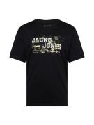 JACK & JONES Bluser & t-shirts 'JCOOutdoor'  pastelgul / oliven / sort...