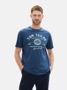 TOM TAILOR Bluser & t-shirts  marin / lyseblå / hvid