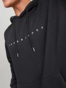 JACK & JONES Sweatshirt 'JJEStar'  sort / hvid