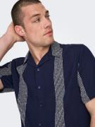 Only & Sons Skjorte 'AVI'  navy / hvid