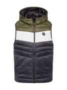 JACK & JONES Vest 'JJESPRINT'  oliven / sort / hvid