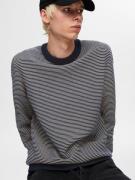 SELECTED HOMME Pullover  blå / hvid