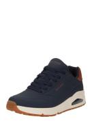 SKECHERS Sneaker low 'Uno - Suited On Air'  navy / cognac