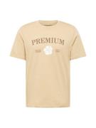 JACK & JONES Bluser & t-shirts 'JPRBLAALFIE'  sand / lysebrun / hvid