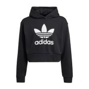 ADIDAS ORIGINALS Sweatshirt 'Adicolor'  sort / hvid