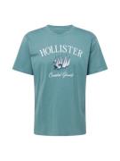 HOLLISTER Bluser & t-shirts 'COASTAL'  navy / cyanblå / hvid