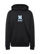 HUF Sweatshirt 'Sassy H'  neonblå / mint / sort / hvid