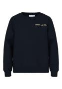 NAME IT Sweatshirt 'VASHA'  pastelgrøn / sort / hvid