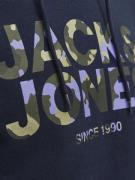 JACK & JONES Sweatshirt  navy / grøn-meleret