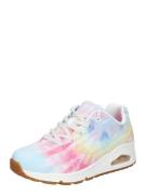 SKECHERS Sneaker low 'UNO - HYPED HIPPIE'  lyseblå / gul / pink / hvid