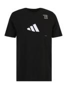 ADIDAS PERFORMANCE Funktionsskjorte  sort / hvid