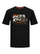 JACK & JONES Bluser & t-shirts 'JJLuke'  navy / grøn / sort / hvid