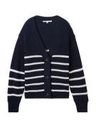 TOM TAILOR DENIM Cardigan  navy / hvid