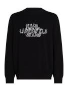 KARL LAGERFELD JEANS Pullover  sort / hvid