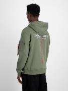 ALPHA INDUSTRIES Sweatshirt 'Signature BP'  grøn-meleret