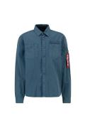 ALPHA INDUSTRIES Overgangsjakke  petroleum / sort