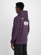 ALPHA INDUSTRIES Sweatshirt  aubergine / hvid