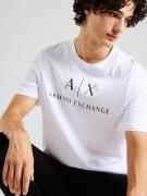 ARMANI EXCHANGE Bluser & t-shirts '8NZTCJ'  sort / hvid