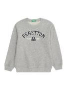 UNITED COLORS OF BENETTON Sweatshirt  grå-meleret / sort / hvid