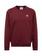 ADIDAS ORIGINALS Sweatshirt 'Trefoil Essentials'  rubinrød / hvid