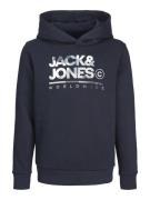 Jack & Jones Junior Sweatshirt 'JJLuke'  navy / lyseblå / lysegrå / of...