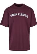 Urban Classics Bluser & t-shirts  vinrød / hvid