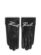 Karl Lagerfeld Fingerhandsker  sort / hvid