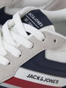 JACK & JONES Sneaker low 'JFWBoston'  navy / lysegrå / rød / hvid