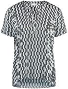 GERRY WEBER Bluse  lyseblå / sort / hvid