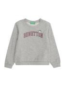 UNITED COLORS OF BENETTON Sweatshirt  grå-meleret / pink / sort