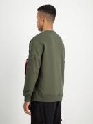 ALPHA INDUSTRIES Sweatshirt  khaki / hvid