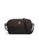 TOMMY HILFIGER Skuldertaske  brun / guld / sort / hvid