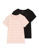 Calvin Klein Jeans Bluser & t-shirts  pastelpink / sort / hvid