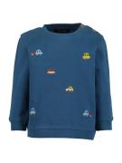 BLUE SEVEN Sweatshirt  blå / lyseblå / brun / gul