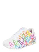 SKECHERS Sneaker low 'Uno-Highlight Love'  gul / mørkeorange / pink / ...