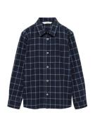 MANGO KIDS Skjorte 'NIL'  navy / lyseblå