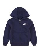 Nike Sportswear Sweatjakke 'CLUB FLEECE'  navy / hvid